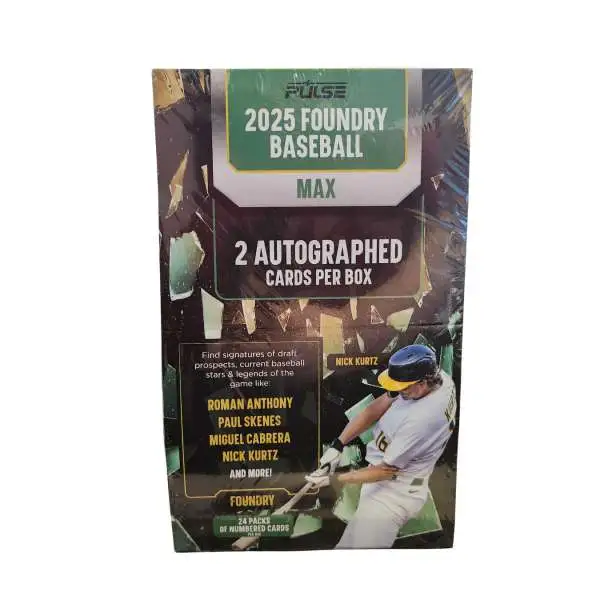 MLB Pulse 2025 Foundry Baseball Max Booster Box [24 packs]