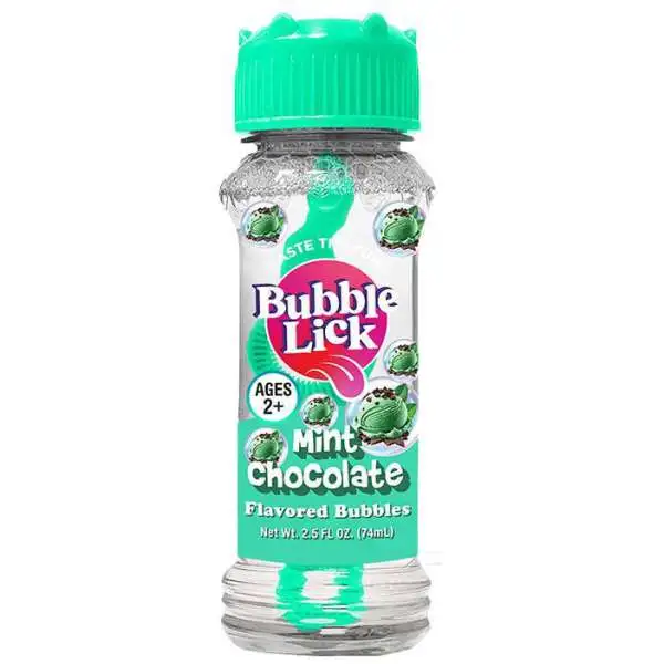 Bubble Lick Mint Chocolate Ice Cream 2.5Oz Flavored Bubbles