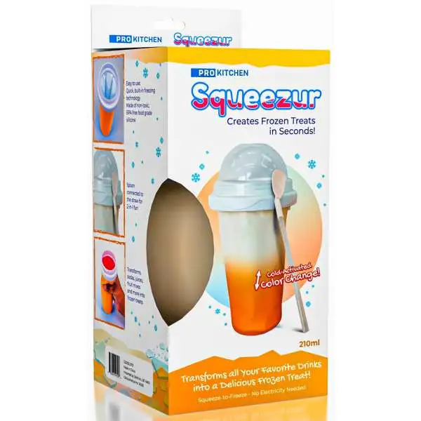 Pro Kitchen SQUEEZur ORANGE 210ML Instant Slushie Maker [Color Change]