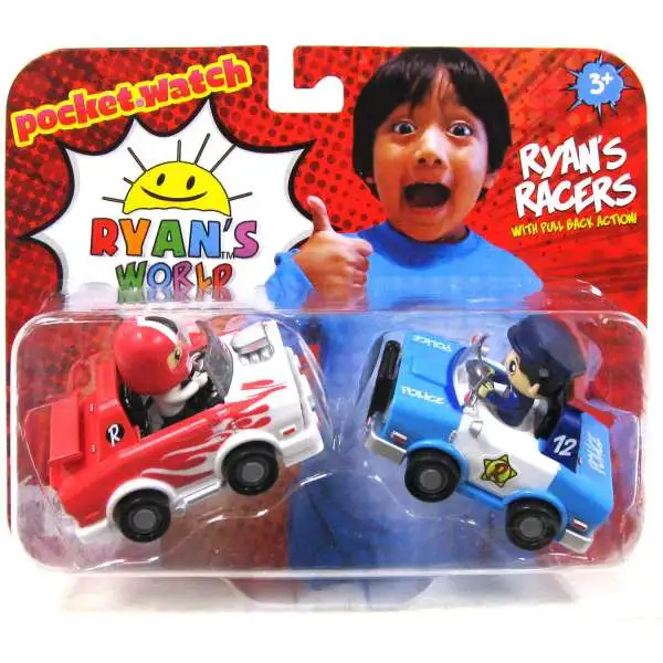 Ryan's World Police Car & Hot Rod 2-Inch Racers 2-Pack