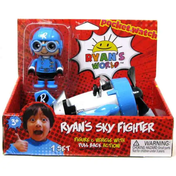 Ryan's World Sky Fighter 3-Inch Figure & Vehicle