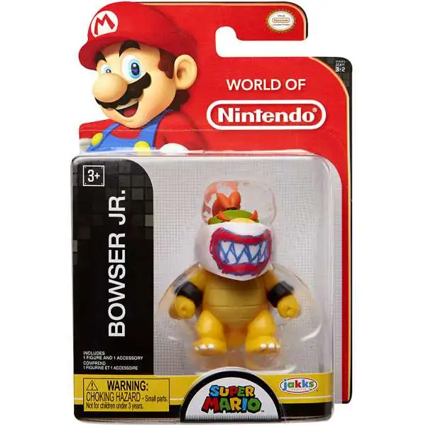 World of Nintendo Super Mario Wave 17 Bowser Jr. with Mask 2.5-Inch Mini Figure [Loose]