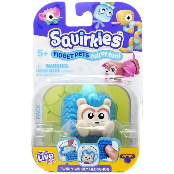 Little Live Pets Squirkies Twirly Whirly Hedgehog Figure [Blue]