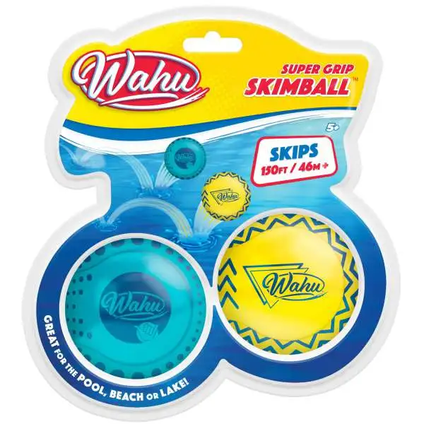Wahu Super Grip Skimball 2-Pack [Yellow & Blue]