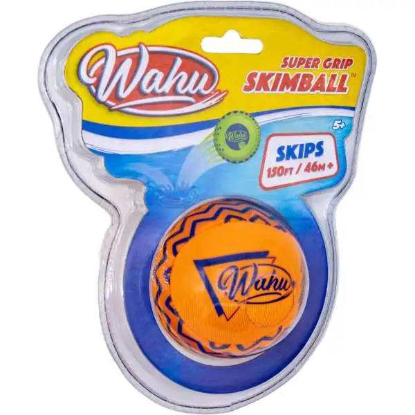 Wahu Super Grip Skimball [Skips 150ft!, Orange]