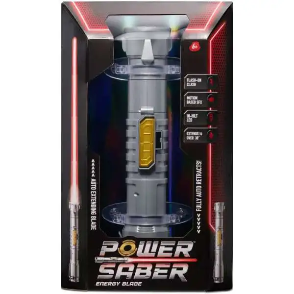 Power Saber Energy Blade Saber Toy [Red, Auto Extending Blade!]