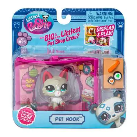 Littlest Pet Shop 2024 Generation 7 Pet Nook Cat Exclusive Figure #25 [Tokyo Sushi Cafe, with Virtual Code]