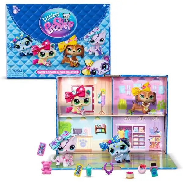 Littlest Pet Shop Sweet & Stylish Exclusive 4-Pack Collection