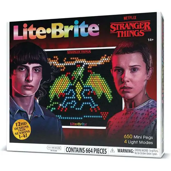 Lite Brite Stranger Things Best of Season 4 Set [664 Pieces, Damaged Package]