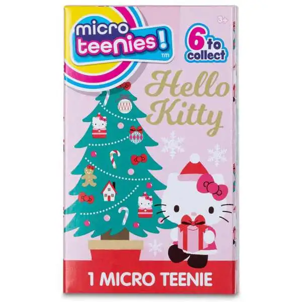 Sanrio Hello Kitty & Friends Micro Teenies! Christmas 3-Inch Micro Plush Mystery Pack