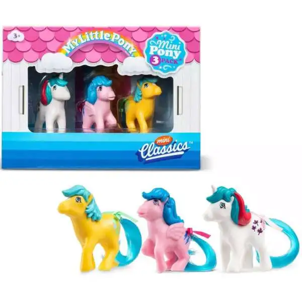 My Little Pony Mini Classics Gusty, Firefly & Bubbles Mini Figure 3-Pack