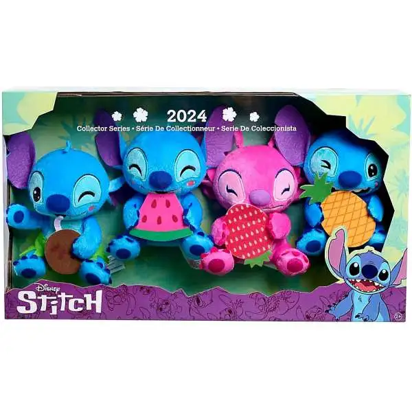 Disney Lilo & Stitch Collector Series 2024 Exclusive 7-Inch Plush 4-Pack [Stitch & Angel]