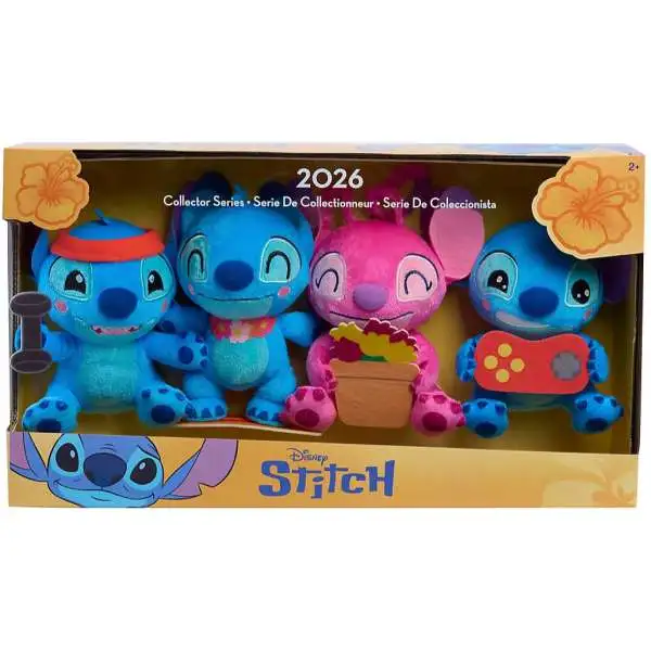 Disney Lilo & Stitch Collector Series 2026 5.5-Inch Plush 4-Pack [Stitch & Angel]
