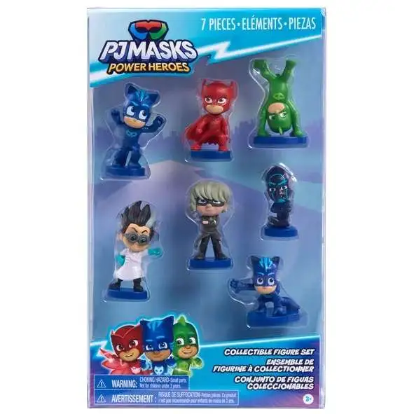 Disney Junior PJ Masks Catboy, Gekko, Romeo, Owlette, Luna Girl & Night Ninja Exclusive Mini Figure 7-Pack [Damaged Package]