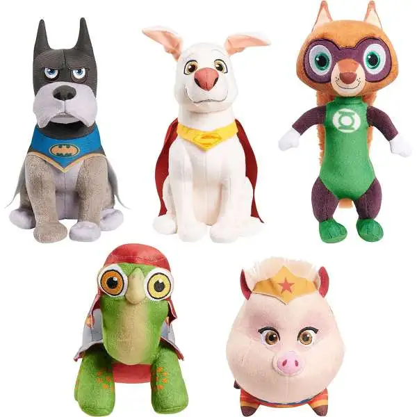 DC League of Super-Pets Ace, Krypto, Merton, PB & Chip Plush 5-Pack