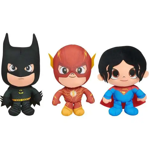 DC The Flash, Batman & Supergirl Plush 3-Pack