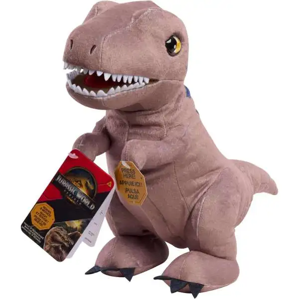 Jurassic World Rebirth T-Rex 10.5-Inch Feature Animated Plush