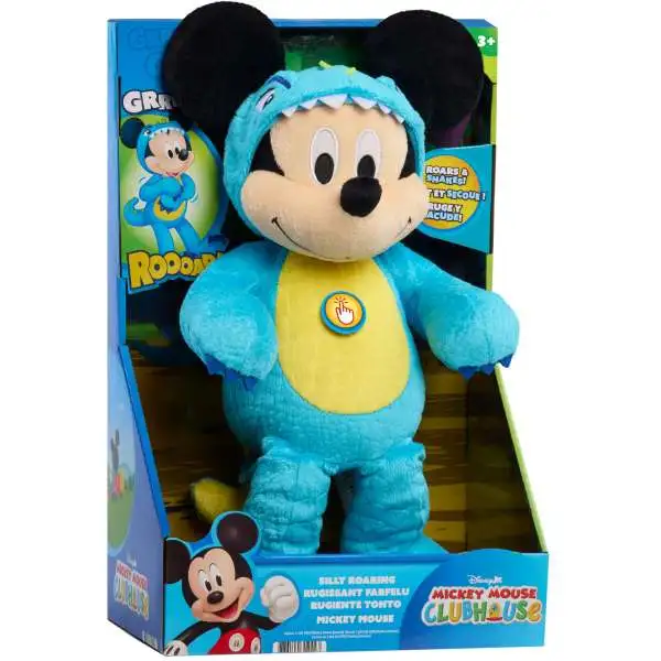 Disney Silling Roaring Mickey Mouse Exclusive 12-Inch Feature Animated Plush