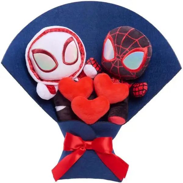 Marvel 2026 Valentine's Day Spider-Man & Ghost-Spider 13-Inch Plush Bouquet 2-Pack