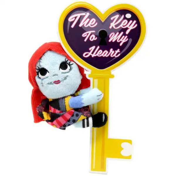 Disney The Nightmare Before Christmas Valentine's The Key to My Heart Sally 3.5-Inch Mini Gripper Plush