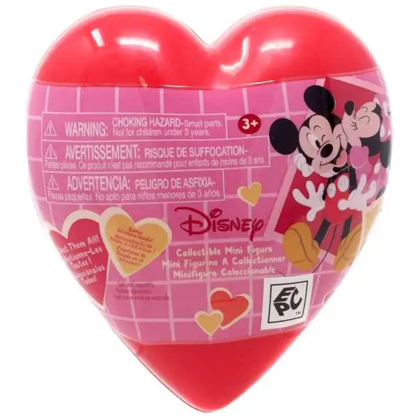 Disney Collectible Mini Figure Mickey & Minnie Mouse Mystery Pack [Valentine, 1 RANDOM Figure]