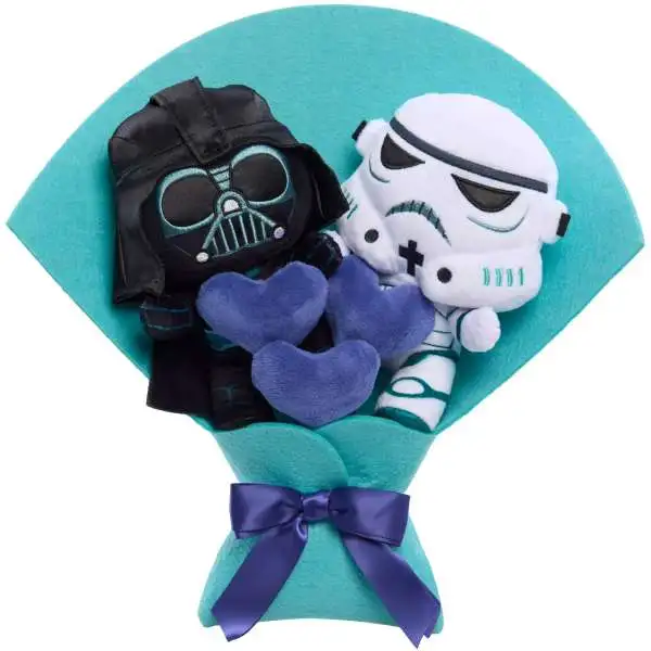 Star Wars 2026 Valentine's Day Darth Vader & Stormtrooper 13-Inch Plush Bouquet 2-Pack