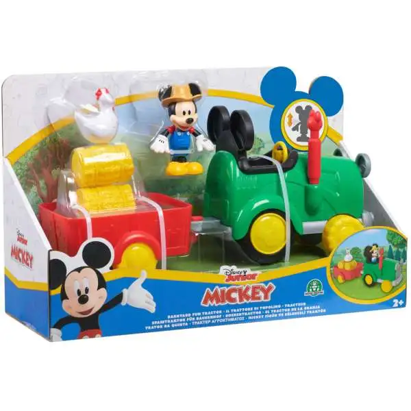 Disney Junior Mickey Barnyard Fun Tractor Vehicle & Figure Set