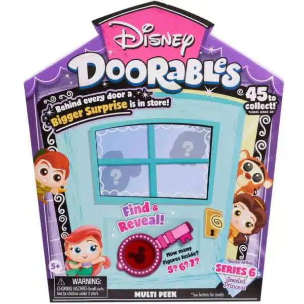 Disney Doorables Series 6 MULTI Peek Mystery Pack [5, 6 OR 7 RANDOM Figures, Damaged Package]