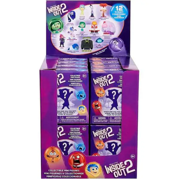 Disney / Pixar Inside Out 2 Collectible Mini Figure Mystery Box [16 Packs] (Pre-Order ships January)