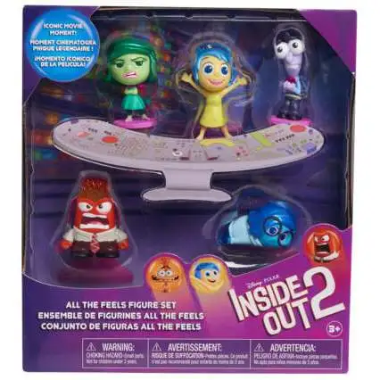 Disney / Pixar Inside Out 2 All the Feels Mini Figure 5-Pack [Disgust, Joy, Fear, Anger & Sadness]