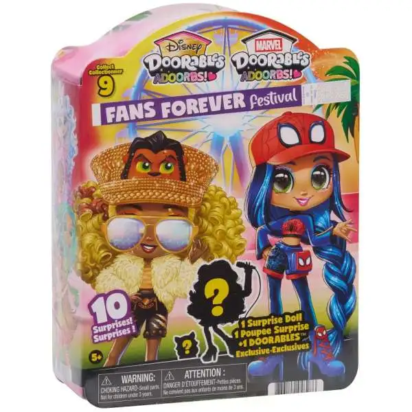 Disney Doorables ADOORBS! Series 3 Fans Forever Festival 5.5-Inch Mystery Pack [1 RANDOM Superfan Doll]