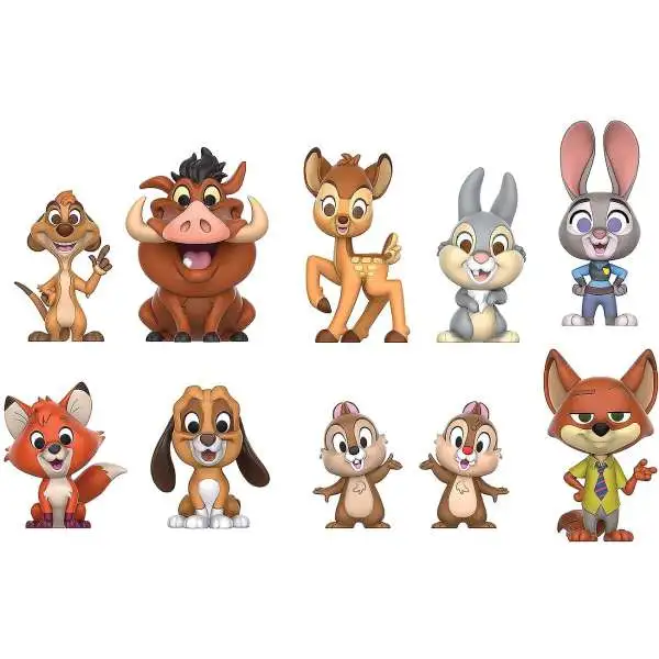 Disney 100 100 Years of Furry Friendships 2-Inch Mini Figure 10-Pack