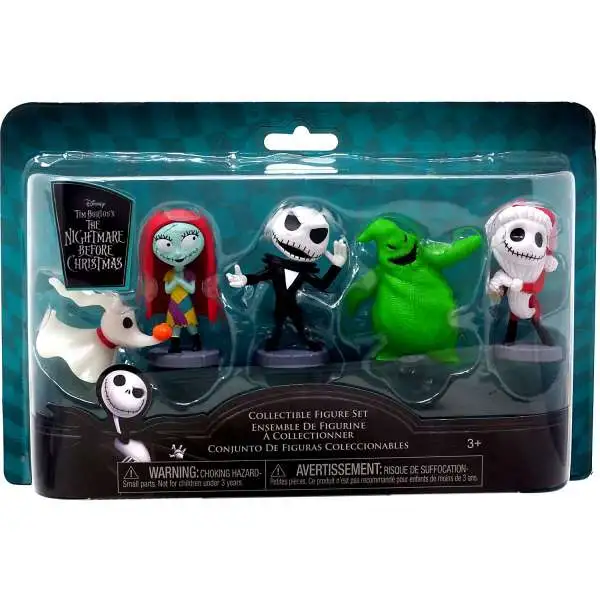 The Nightmare Before Christmas Zero, Sally, Jack, Santa Jack & Oogie Boogie 2.5-Inch Mini Figure 5-Pack [Version 2]