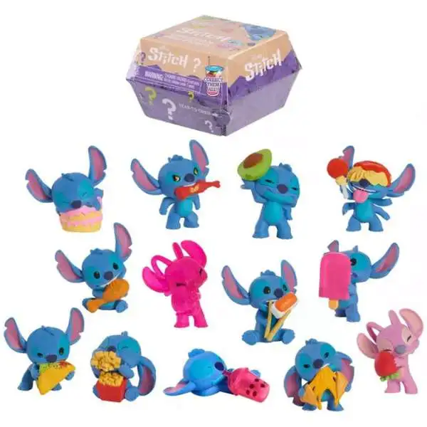 Disney Stitch Feed Me Series Small Plushie Stuffed Animals, Alien