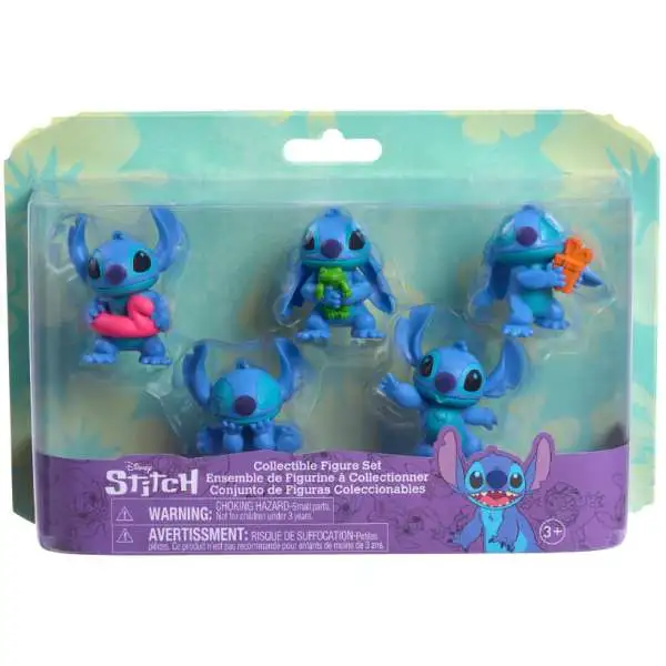 Disney Lilo & Stitch Stitch 2-Inch Collectible Figure 5-Pack