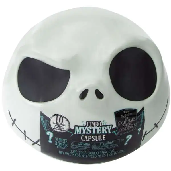 Disney The Nightmare Before Christmas Jack Skellington Head JUMBO Mystery Capsule Pack [10 Surprises! Version 2]