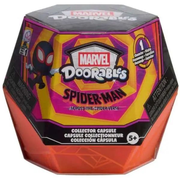 Marvel Doorables Spider-Man Across the Spider-Verse Collector Capsule Mystery Pack [1 Character & Display]