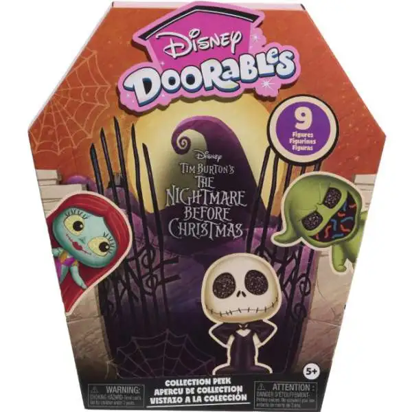 Disney Doorables Collection Peek The Nightmare Before Christmas Exclusive Mystery Figure 9-Pack