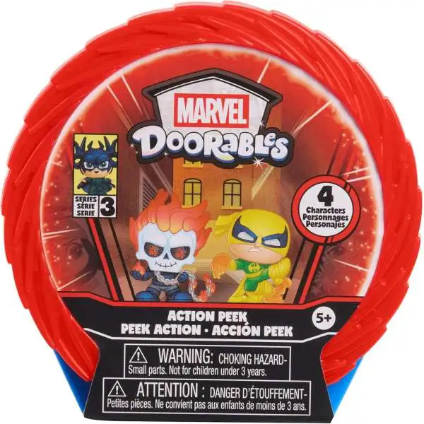 Marvel Doorables Action Peek Series 3 Mystery Figure 4-Pack [4 RANDOM Figures]