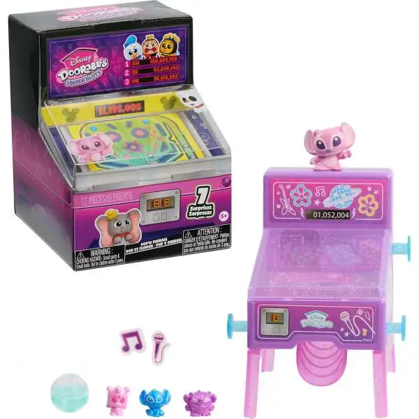 Disney Doorables Squish'Alots Pop'n Pinball Mystery Pack [7 Surprises! 3 micro figurines + stickers ]
