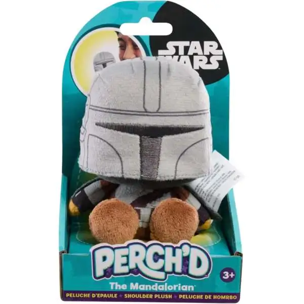Star Wars Perch'D The Mandalorian 3.75-Inch Magnetic Shoulder Mini Plush