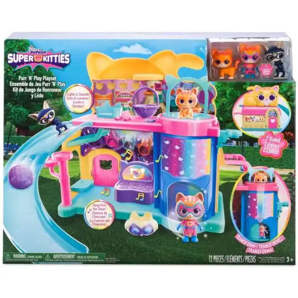 Disney Junior SuperKitties Purr 'N' Play Playset [with 2x Ginny Figures & Cat Forgiving]