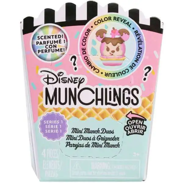 Disney Munchlings Mini Munch Duos Series 1 Mystery Pack [2 RANDOM Scented Figures]