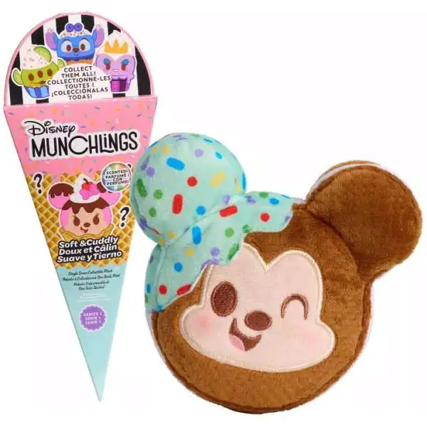 Disney Munchlings Single Serve Collectible Plush 4.5-Inch Mystery Pack [Scented, Soft & Cuddly]