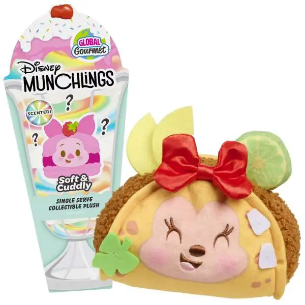Disney Munchlings Global Gourmet Mystery Pack [1 RANDOM Single Serve Scented Plush]