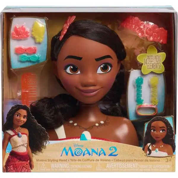 Disney Moana 2 Moana Styling Head Playset