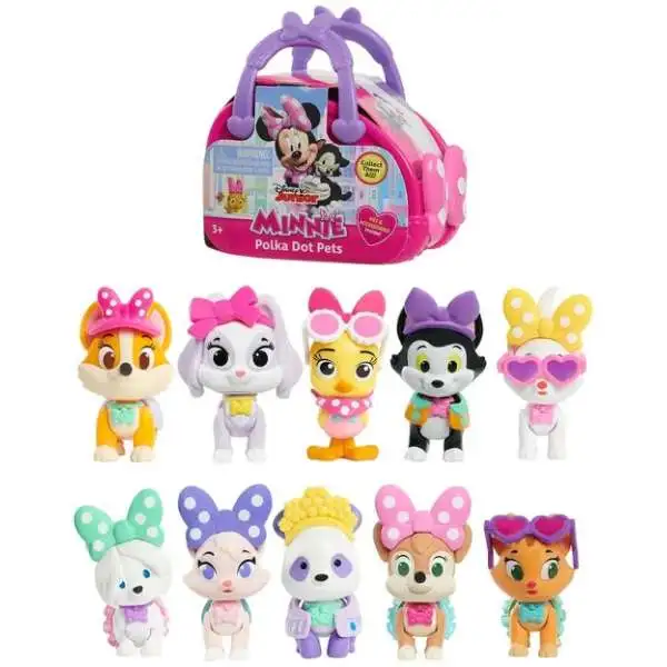Disney Minnie Mouse Polka Dot Pets 2-Inch Mystery Pack