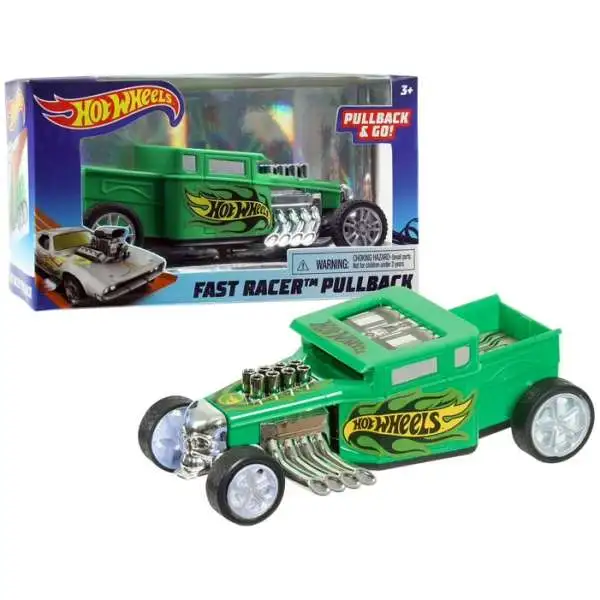 Hot Wheels Fast Racer Pullback Bone Shaker Pullback Car [Green]