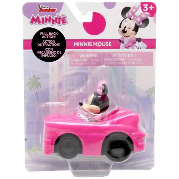 Disney Junior Minnie Mouse 3.5-Inch Pullback Car