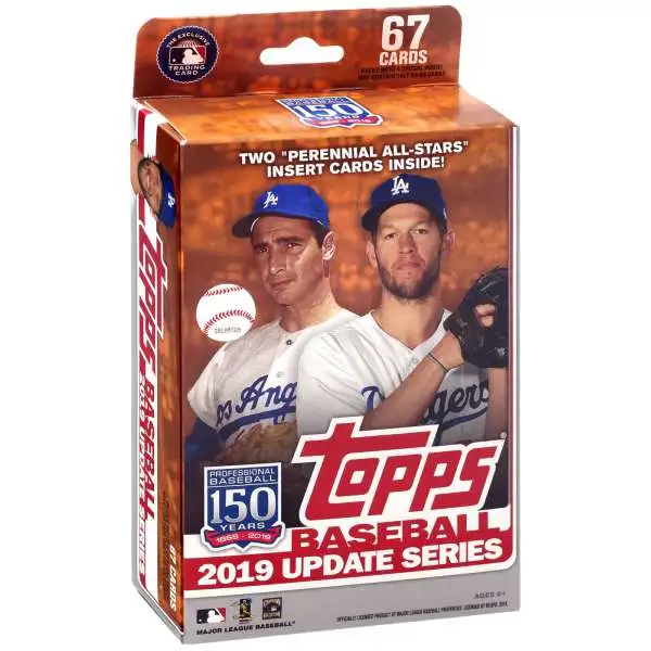 MLB Topps 2019 Update Baseball Trading Card HANGER Box [67 Cards]